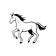 Horse silhouette vector design
