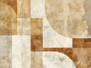 Geometric Tan Background, Generative AI Illustration