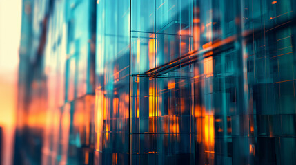 Naklejka premium An abstract interpretation of urban life using shapes and lines.
