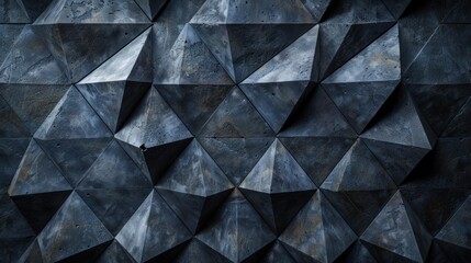 Fototapeta premium A geometric pattern of triangular shapes. AI.