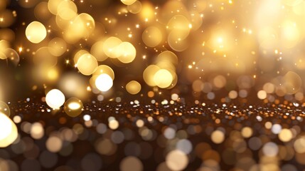 A blurry image of gold and black with a lot of small circles