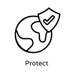Protect vector icon