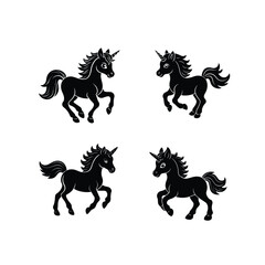 Baby Unicorn Silhouette Sets