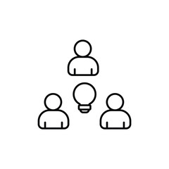 Teamwork icon design with white background stock illustration