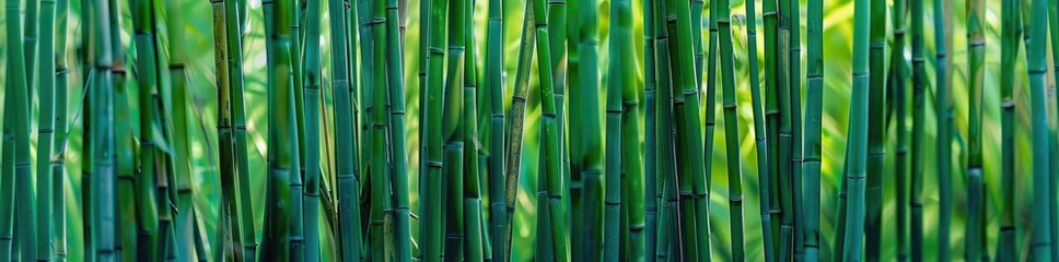 Fototapeta premium A Lush Green Bamboo Forest