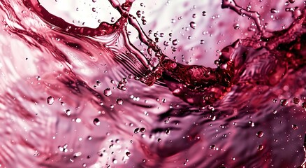 Abstract splashing of red wine.