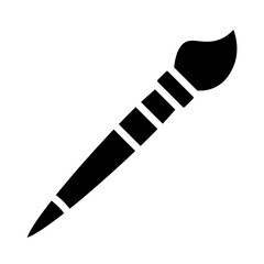 Paint Brush Vector Glyph Icon Design