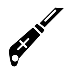 Paper Cutter Vector Glyph Icon Design