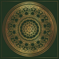 The ornamental round decoration template background is elegant and elegant