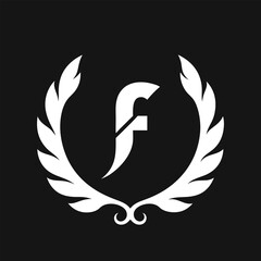 A Curvy F Letter Logo Template