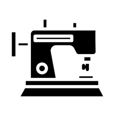 Sewing Machine Vector Glyph Icon Design