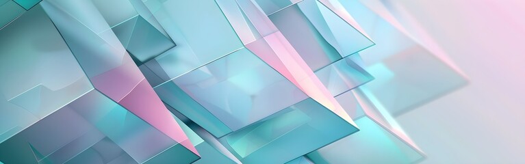 Fototapeta premium Luminous Fragments Geometric abstract background wallpaper
