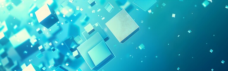 Fototapeta premium Luminous Fragments Geometric abstract background wallpaper