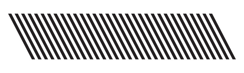 Digital rows of slanted black lines on transparent background. Vector illustration.