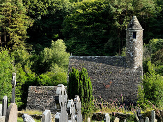 Saint Kevin Church, Glendalough monastery, Co Wicklow, Ireland
