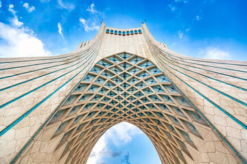 View of Azadi Tower Freedom Tower in Tehran, Iran