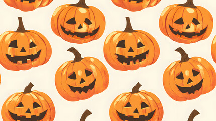 pattern of pumpkin halloween