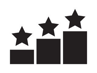 ranking glyph board icon, Sports leaderboard, sports podium icon design,