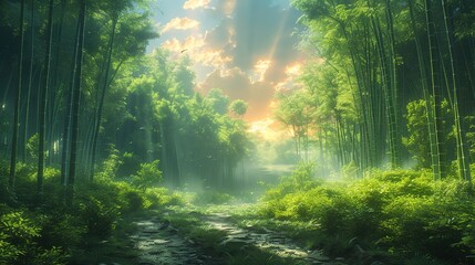 Obraz premium bamboo forest 