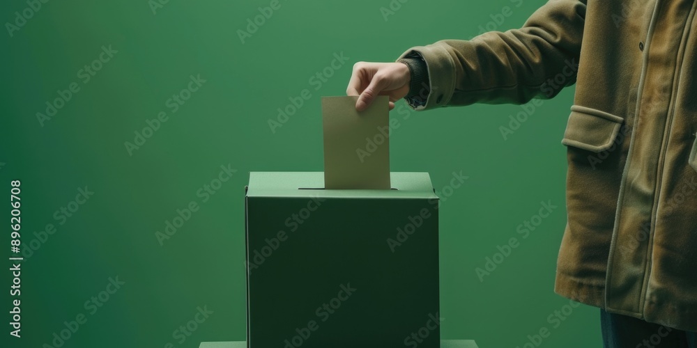 Poster A person placing a document in a file folder