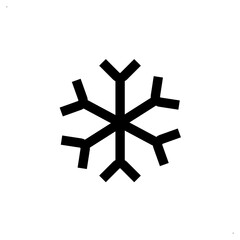 snowflake cooling icon vector eps