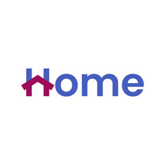 home typography logo icon vector eps