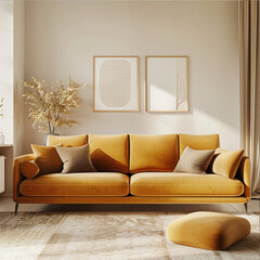 the unique blend of functionality and style in a living room adorned with minimalist scandinavian sofa furniture.