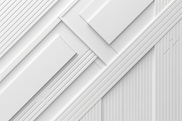 Fototapeta premium abstract geometric white background, lines wall