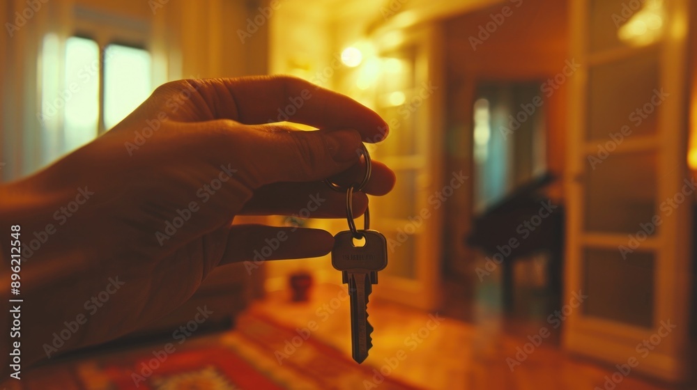 Poster a person holding a bunch of keys in their hand, possibly ready to unlock something