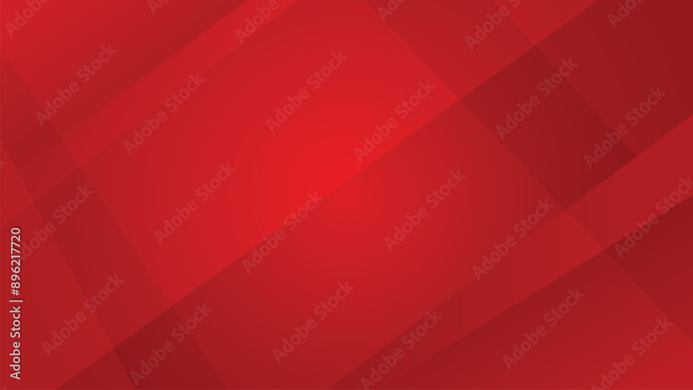 Wall mural modern red abstract background with geometric shapes, red gradient background, and copy space. vecto
