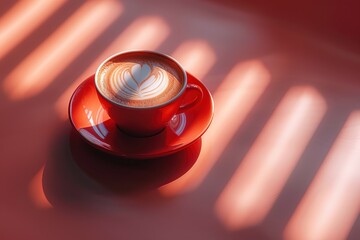 Coffee simple background photorealistic commercial imagery stock photo