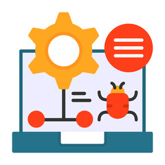 Debug Vector Icon Design