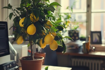 lemons on tree