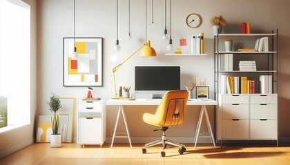 modern living room with furniture