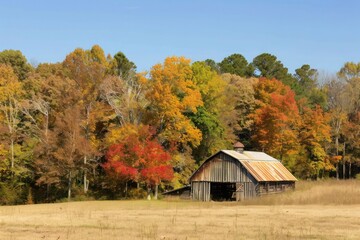 Obraz premium barn in autumn