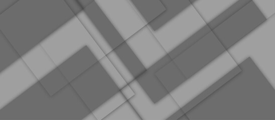 Vector Modern black and gray technology concept diamond triangle geometric line background. modern black and grey gradient color geometric backdrop design cube pattern background for website banner.