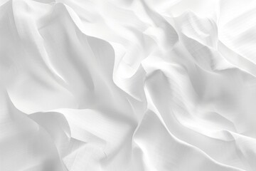 Obraz premium A close-up view of a bed featuring a white sheet and no other visible details