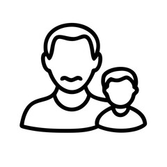 Generationen Vater Opa Großvater Kind Junge Symbol