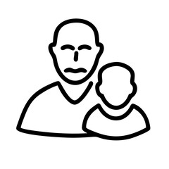 Generationen Vater Opa Großvater Kind Junge Symbol