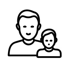 Generationen Vater Opa Großvater Kind Junge Symbol