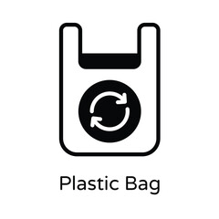 Plastic Bag vector icon
