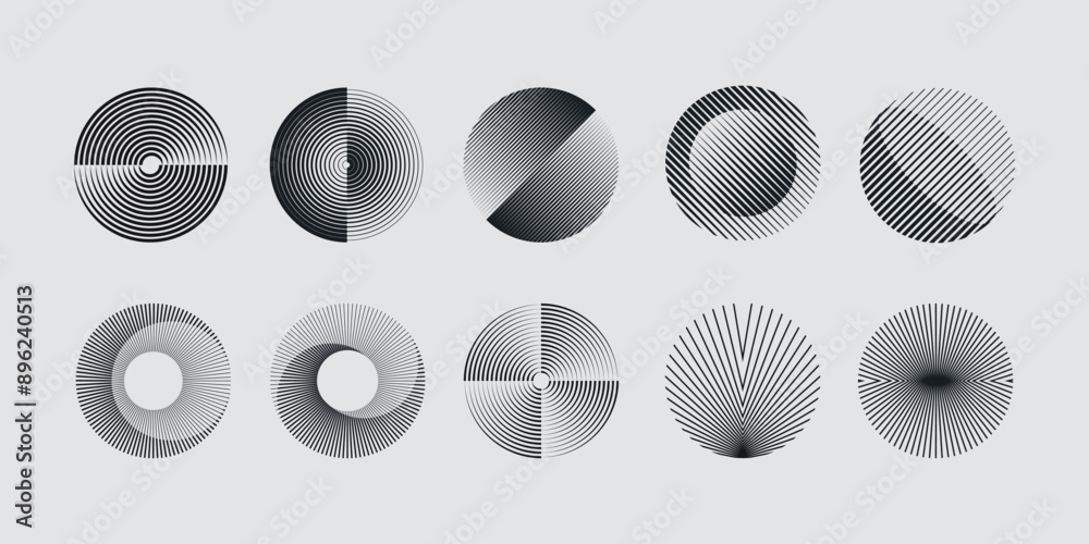 Poster vector abstract shapes collection made with minimalist geometric forms and graphics elements for pos