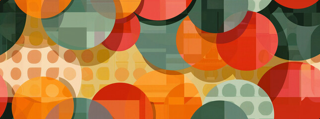 Illustration inspired by 1960s wallpaper_7. Aspect ratio 65_24