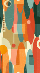 Illustration inspired by 1960s wallpaper_1 Aspect ratio 9_16