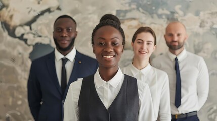 Hotel staff offering multilingual support to international guests, hotel service, global hospitality
