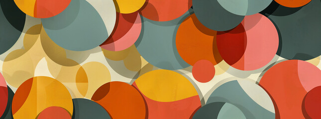 Illustration inspired by 1960s wallpaper_2. Aspect ratio 65_24
