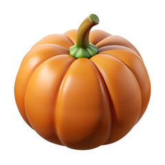 Cartoon pumpkin vegetable illustration isolated on the transparent background