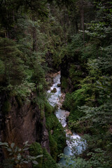 mountain river in Reintal in Bavaria