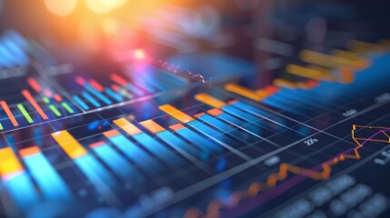 A bar graph on a financial news website, showing stock performance comparisons.