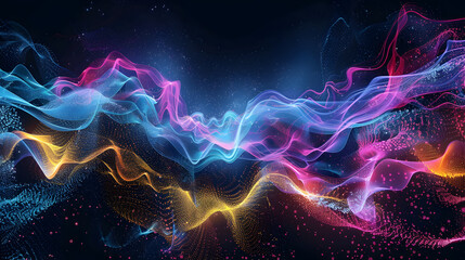 Fototapeta premium Abstract neon background background illustration
